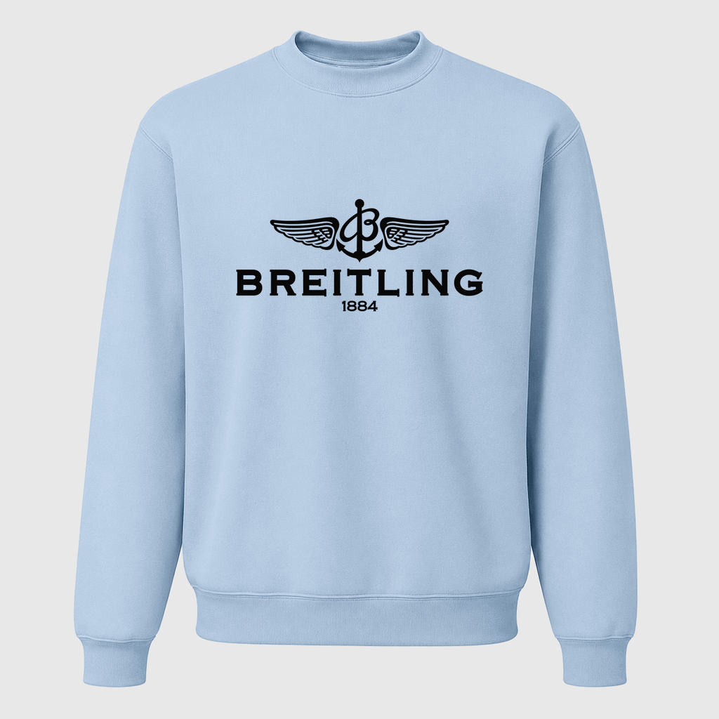 Men's Breitling Crewneck Sweatshirt - Sky Blue