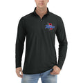 Tulsa Golden Hurricane Logo quarter-zip athletic shirt in Black