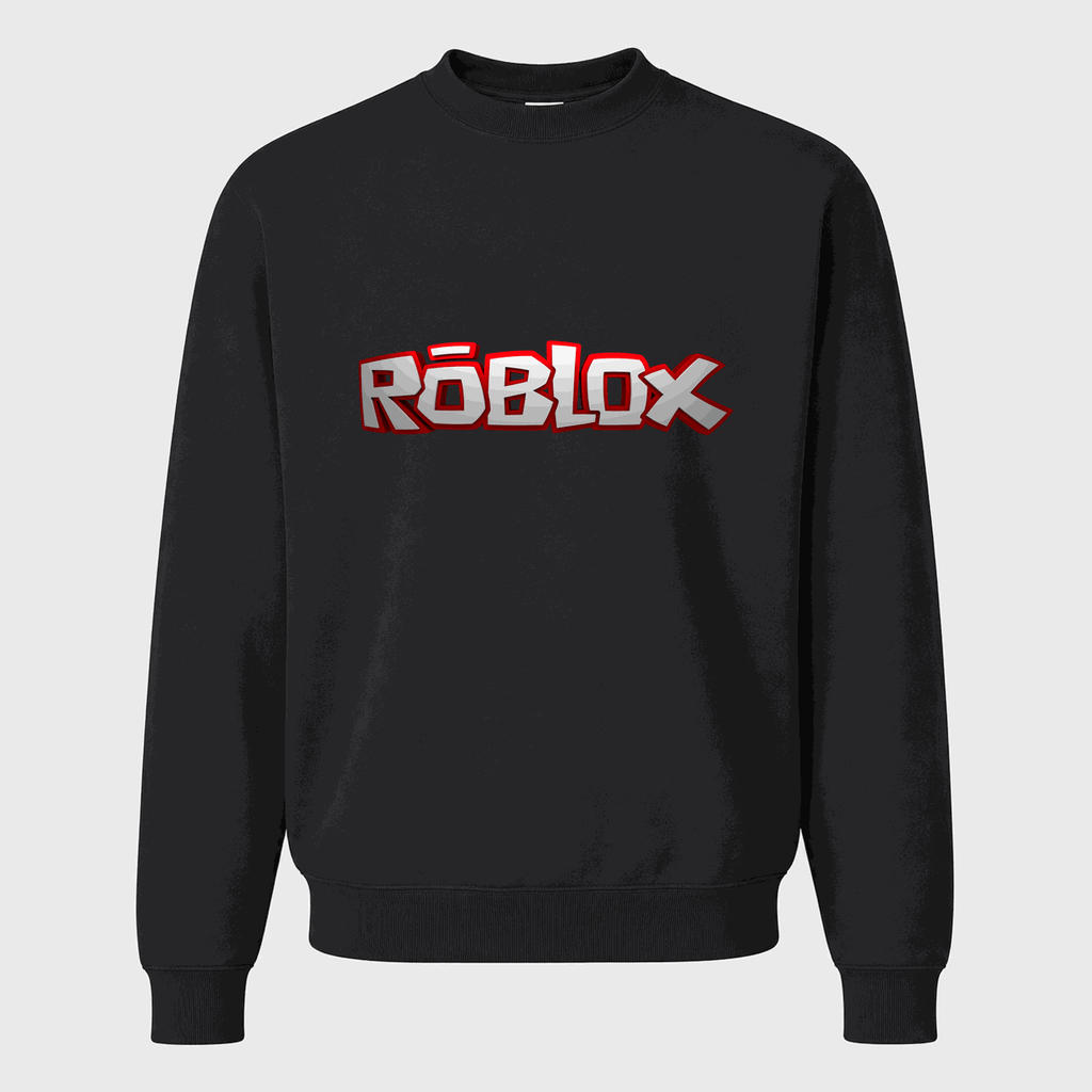 Men's Roblox Crewneck Sweatshirt - Black
