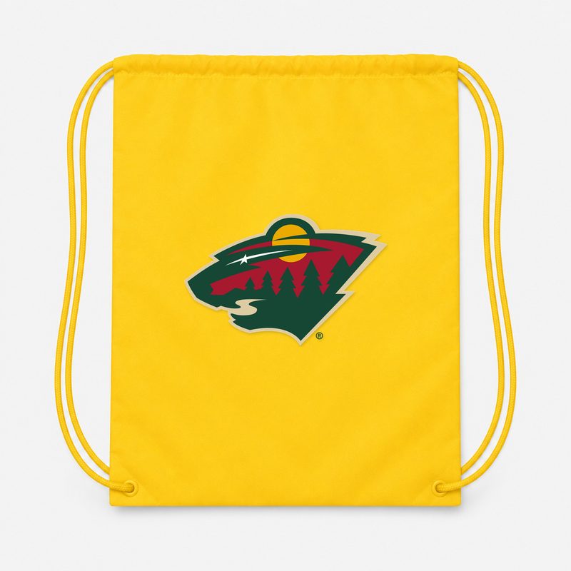 Minnesota Wild Drawstring Bag - Yellow