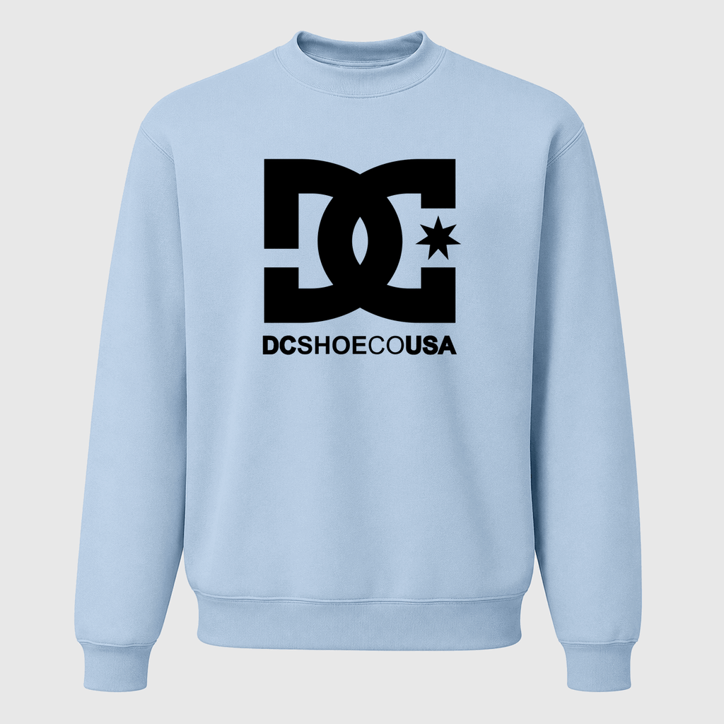 Men's DC Shoes Crewneck Sweatshirt - Sky Blue