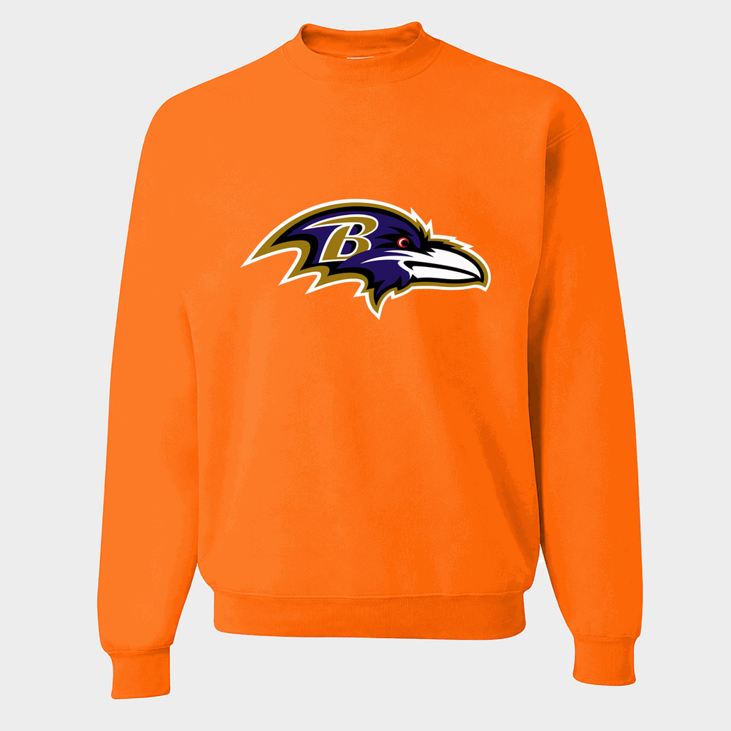 Men's Baltimore Ravens Crewneck Sweatshirt - Orange