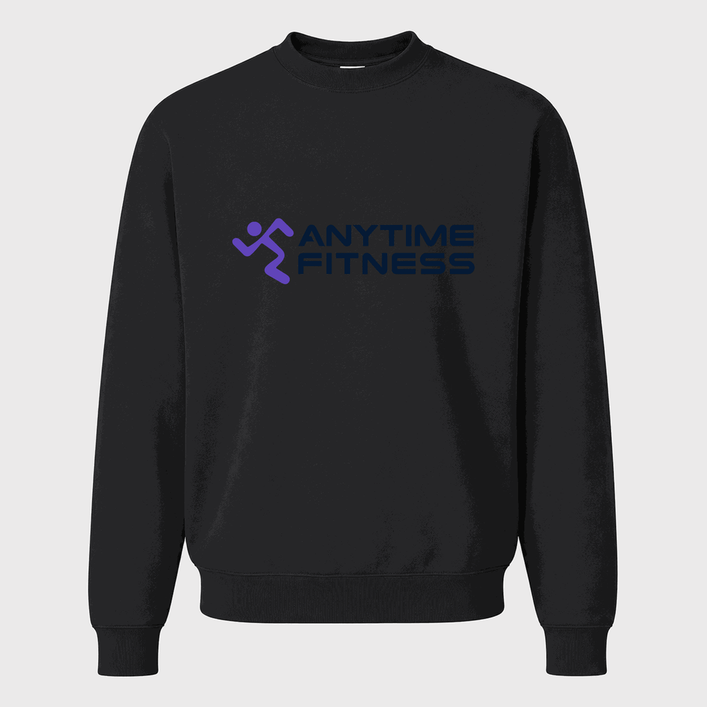 Men's Anytime Fitness Crewneck Sweatshirt - Black