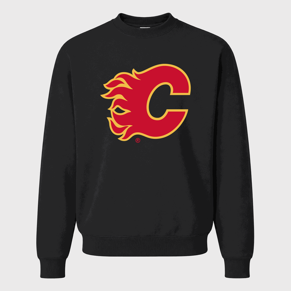 Men's Calgary Flames Crewneck Sweatshirt - Black