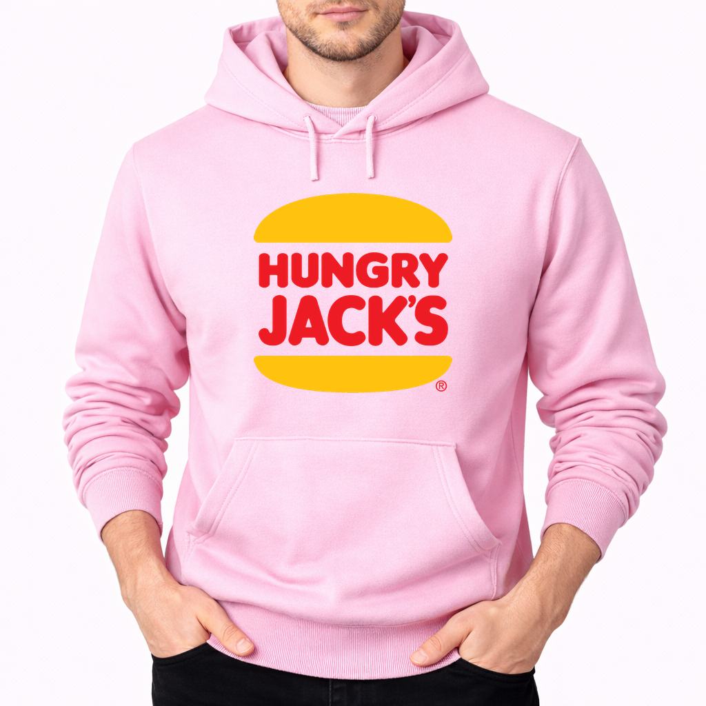 Men's Hungry Jacks Pullover Hoodie - Pink