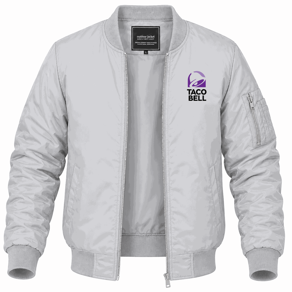 Men's Taco Bell Lightweight Bomber Jacket - Gray