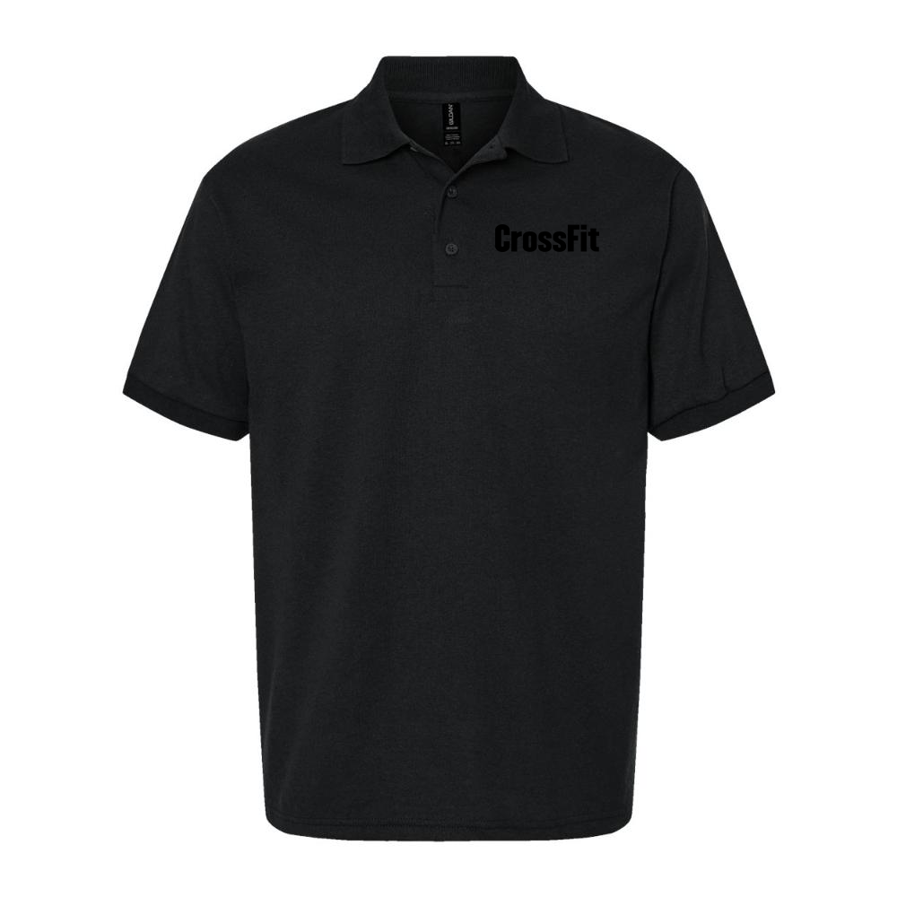 Men's CrossFit Dry Blend Polo - Black