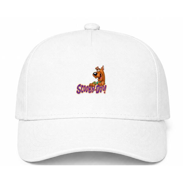 Scooby-Doo Logo White Dad Baseball Cap Hat
