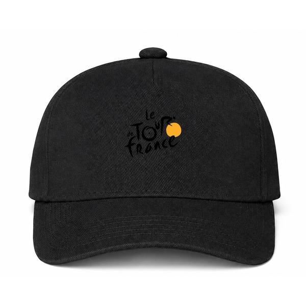 Tour de France Logo Black Dad Baseball Cap Hat