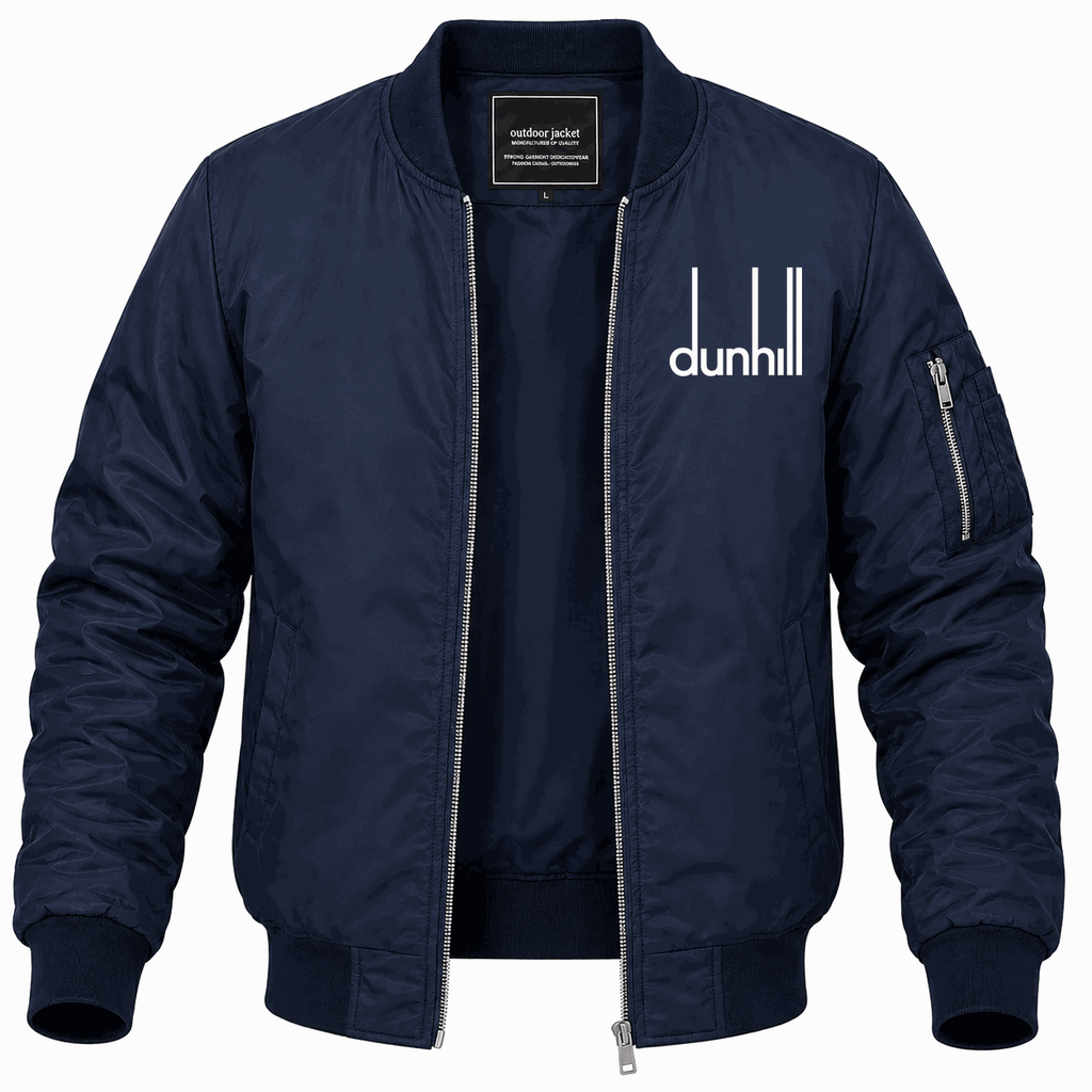 Men's Dunhill Lightweight Bomber Jacket - Navy