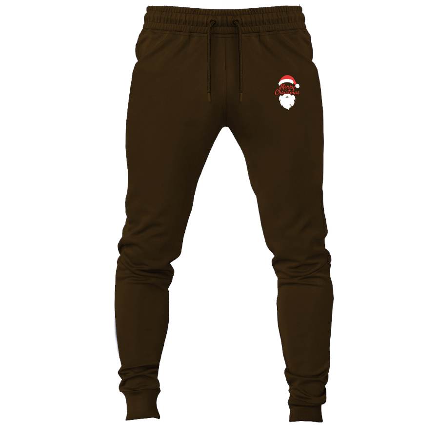 Merry Christmas Santa Claus joggers sweatpants - Brown