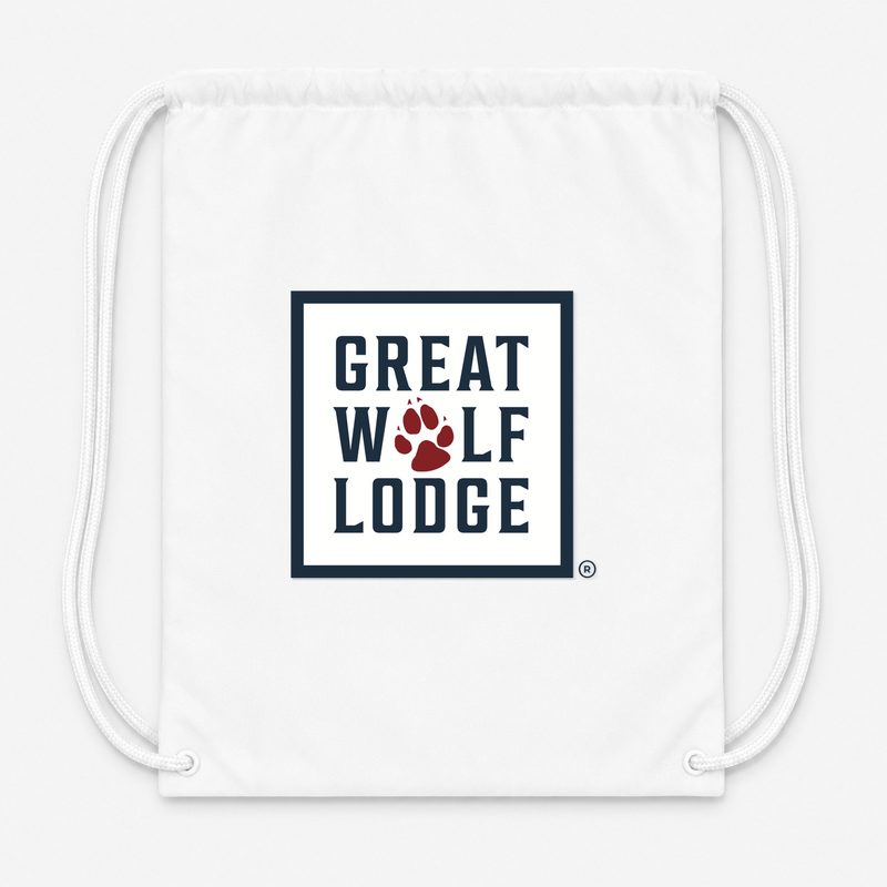 Great Wolf Lodge Drawstring Bag - White