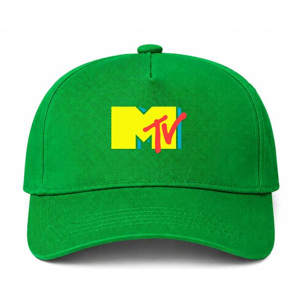 MTV Logo Green Dad Baseball Cap Hat