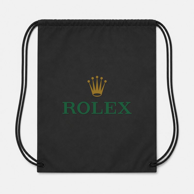 Rolex Drawstring Bag - Black