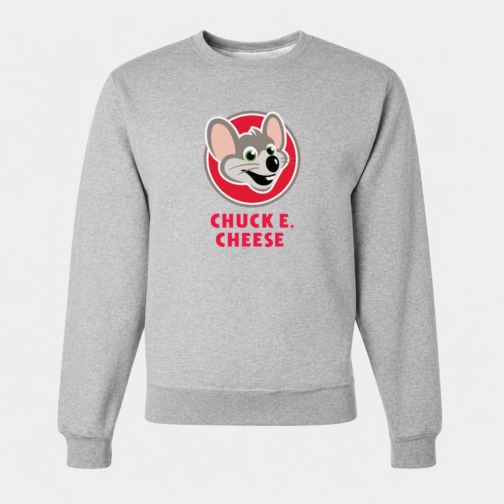 Men's Chuck E. Cheese Crewneck Sweatshirt - Gray