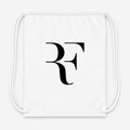 Roger Federer Black Drawstring Bag - White