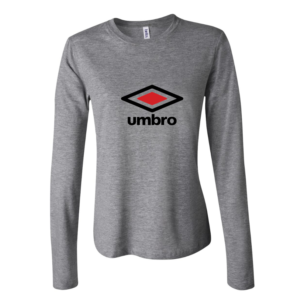 Women's Umbro Logo 1536x864 Long Sleeve T-Shirt - Gray