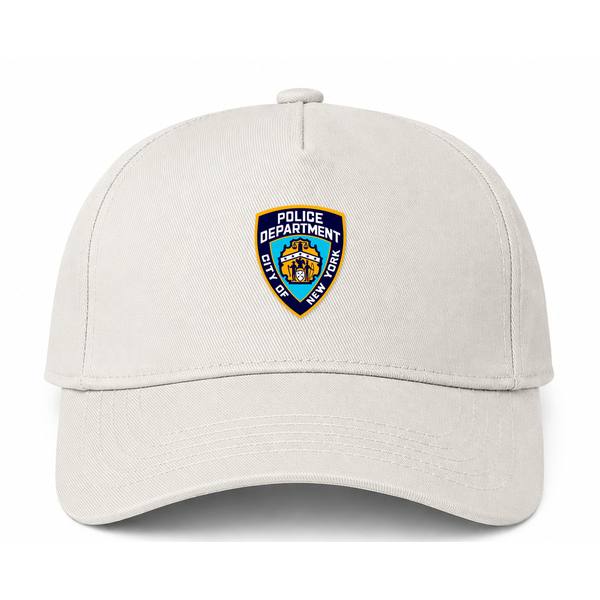 NYPD Logo Beige Dad Baseball Cap Hat