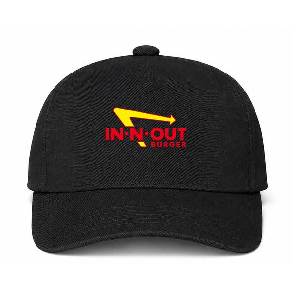 In-N-Out Burger Logo Black Dad Baseball Cap Hat