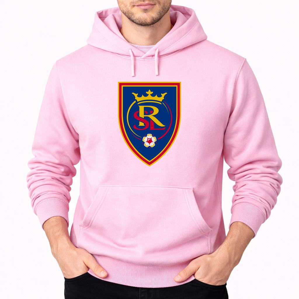 Men's Real Salt Lake Soccer Pullover Hoodie - Pink
