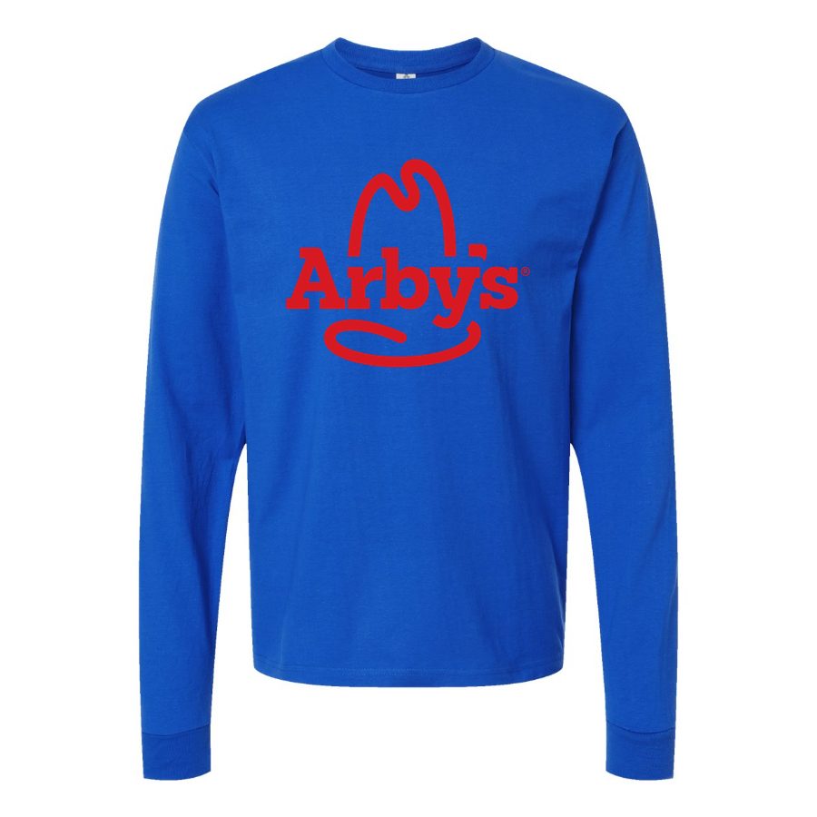 Men's Logo-Arbys-1536x864 Long sleeves Cotton Blend T-Shirt - Blue