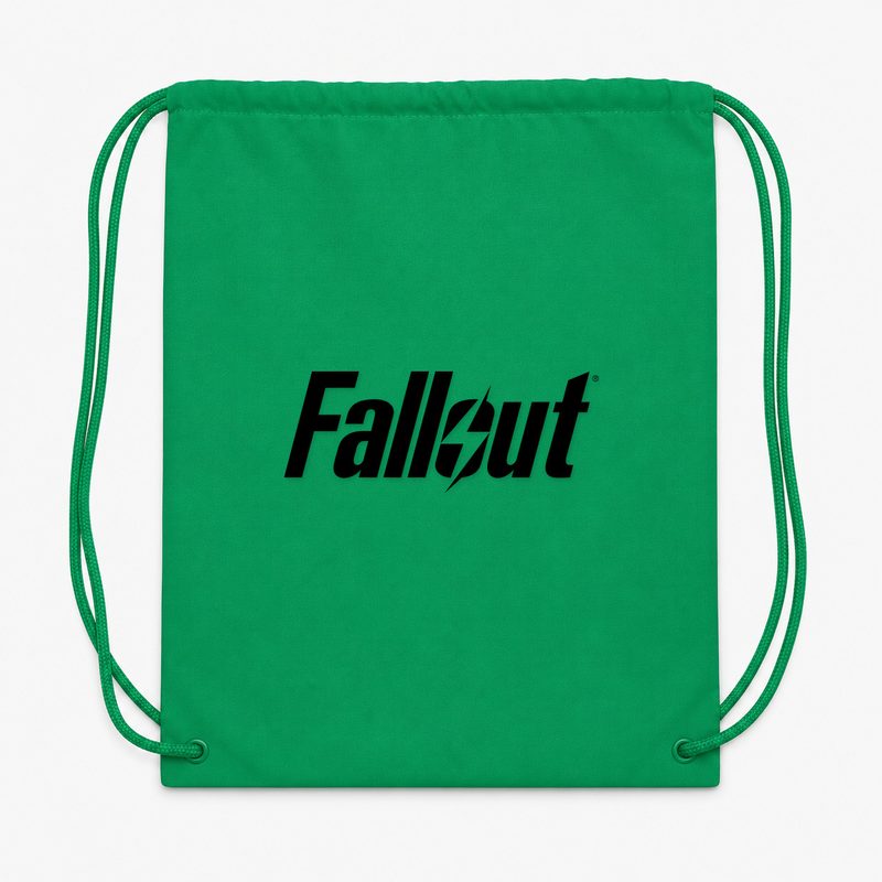 Fallout Black Drawstring Bag - Green