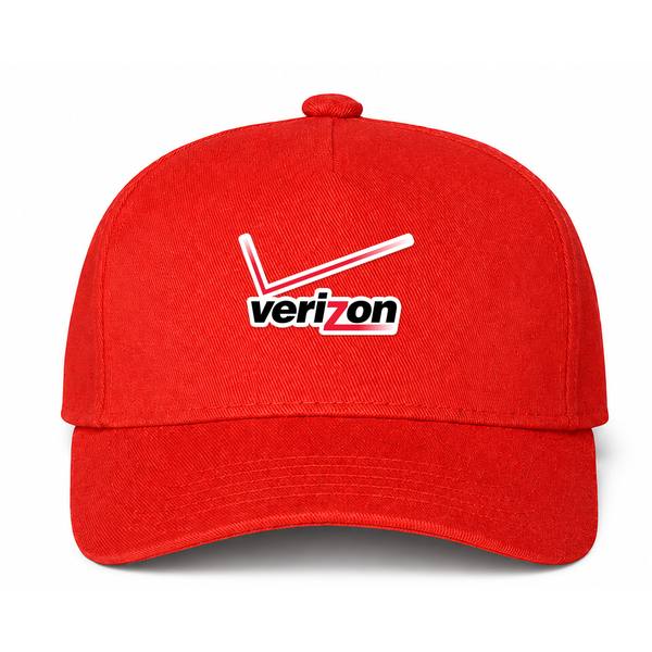 Verizon Wireless Logo Red Dad Baseball Cap Hat