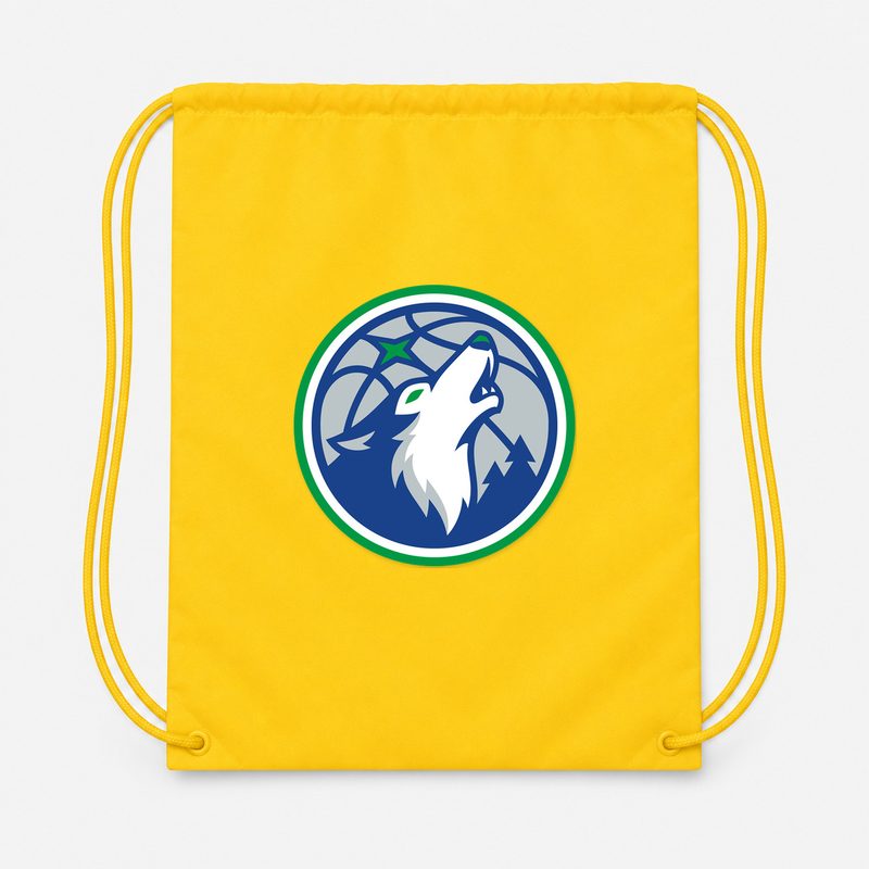 Minnesota Timberwolves Drawstring Bag - Yellow