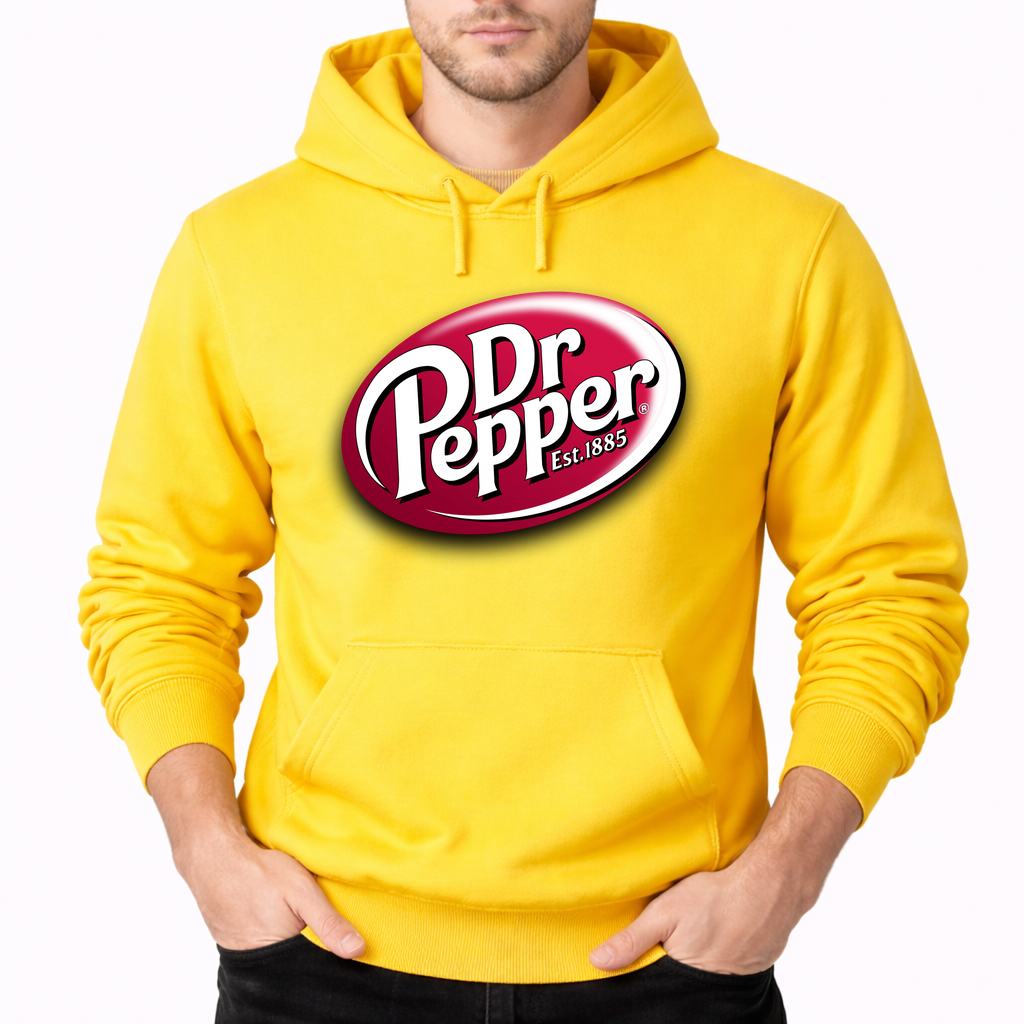Men's Dr Pepper Pullover Hoodie - Yellow
