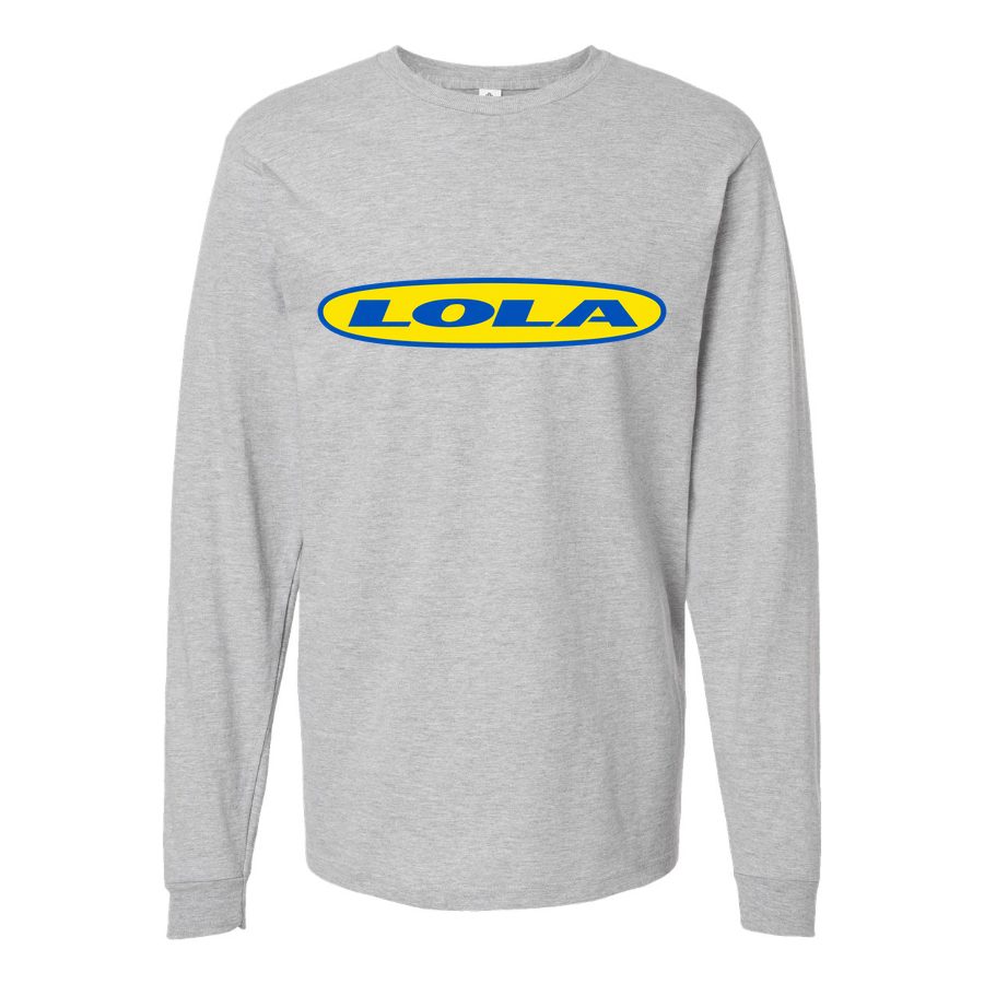 Men's Lola Long sleeves Cotton Blend T-Shirt - Gray