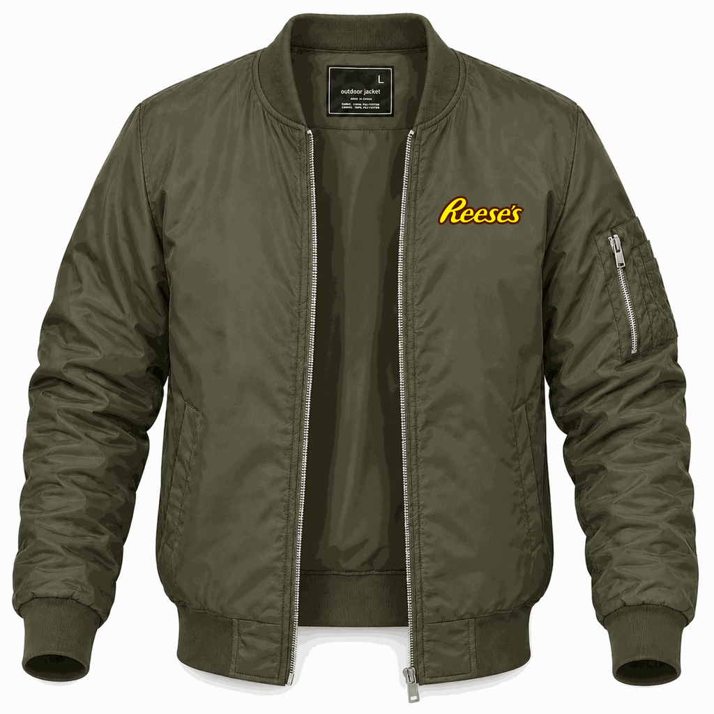 Men's Reeses Lightweight Bomber Jacket - Army Green