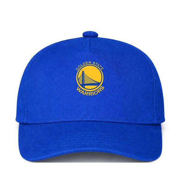 Golden State Warriors Yellow Logo Blue Dad Baseball Cap Hat