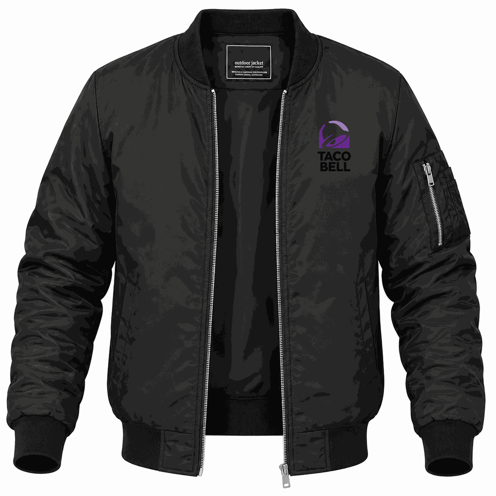 Men's Taco Bell Lightweight Bomber Jacket - Black