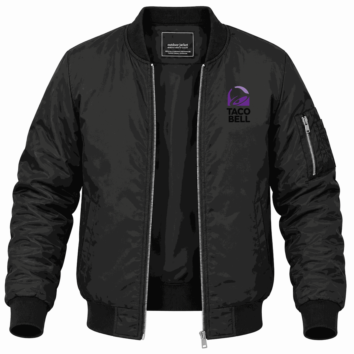 Men's Taco Bell Lightweight Bomber Jacket - Black