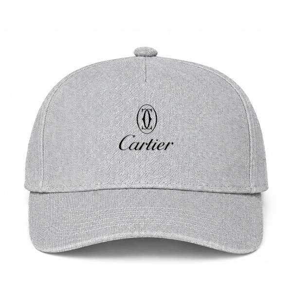 Cartier Black Logo Gray Dad Baseball Cap Hat