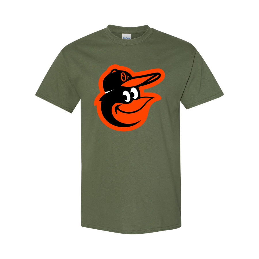 Men's Baltimore Orioles Cotton T-Shirt - Army Green