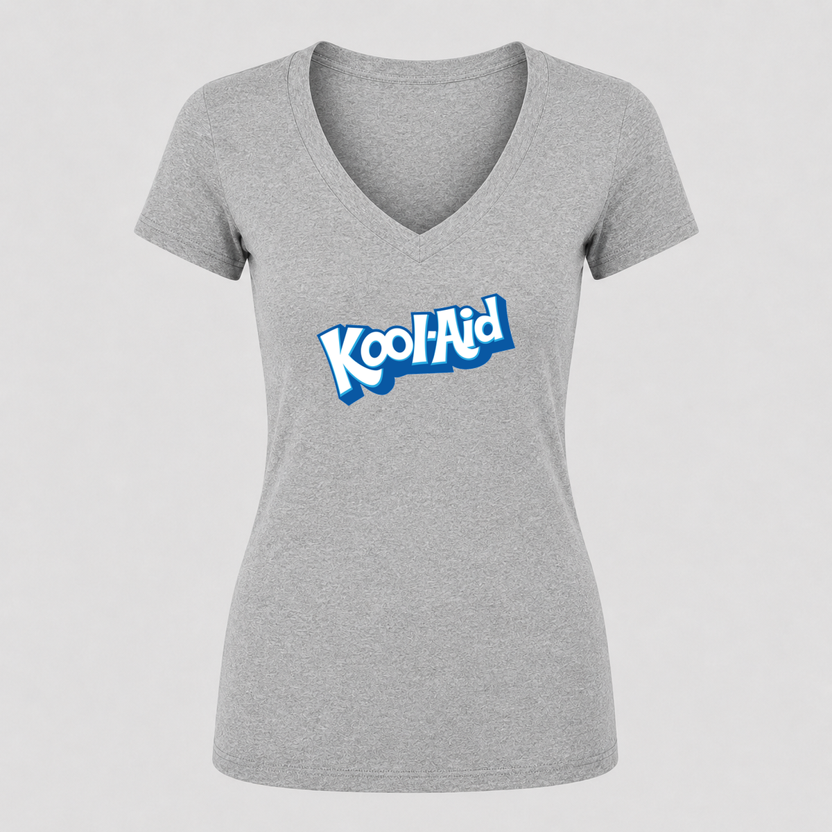 Women's Kool-Aid V Neck T-Shirt in gray