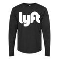 Men's Lyft logo white Long sleeves Cotton Blend T-Shirt - Black
