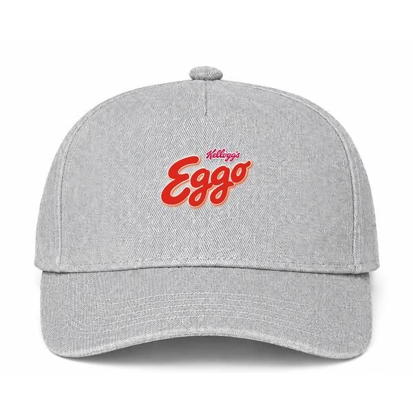 Eggo Logo Gray Dad Baseball Cap Hat