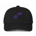 Utah Jazz NBA Logo Black Dad Baseball Cap Hat