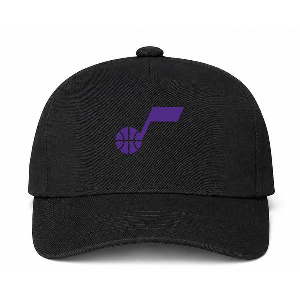 Utah Jazz NBA Logo Black Dad Baseball Cap Hat