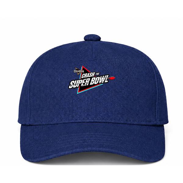 Crash the Super Bowl Logo Navy Dad Baseball Cap Hat