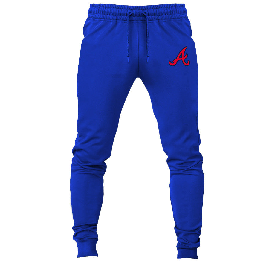 Atlanta Braves joggers sweatpants - Royal Blue