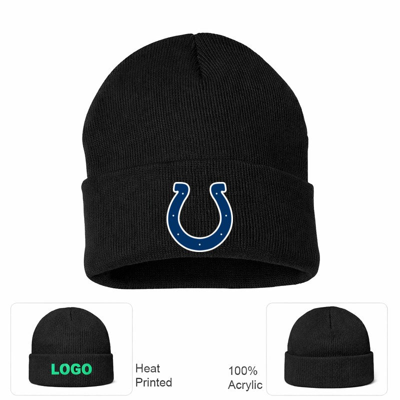Indianapolis Colts Black Beanie Hat