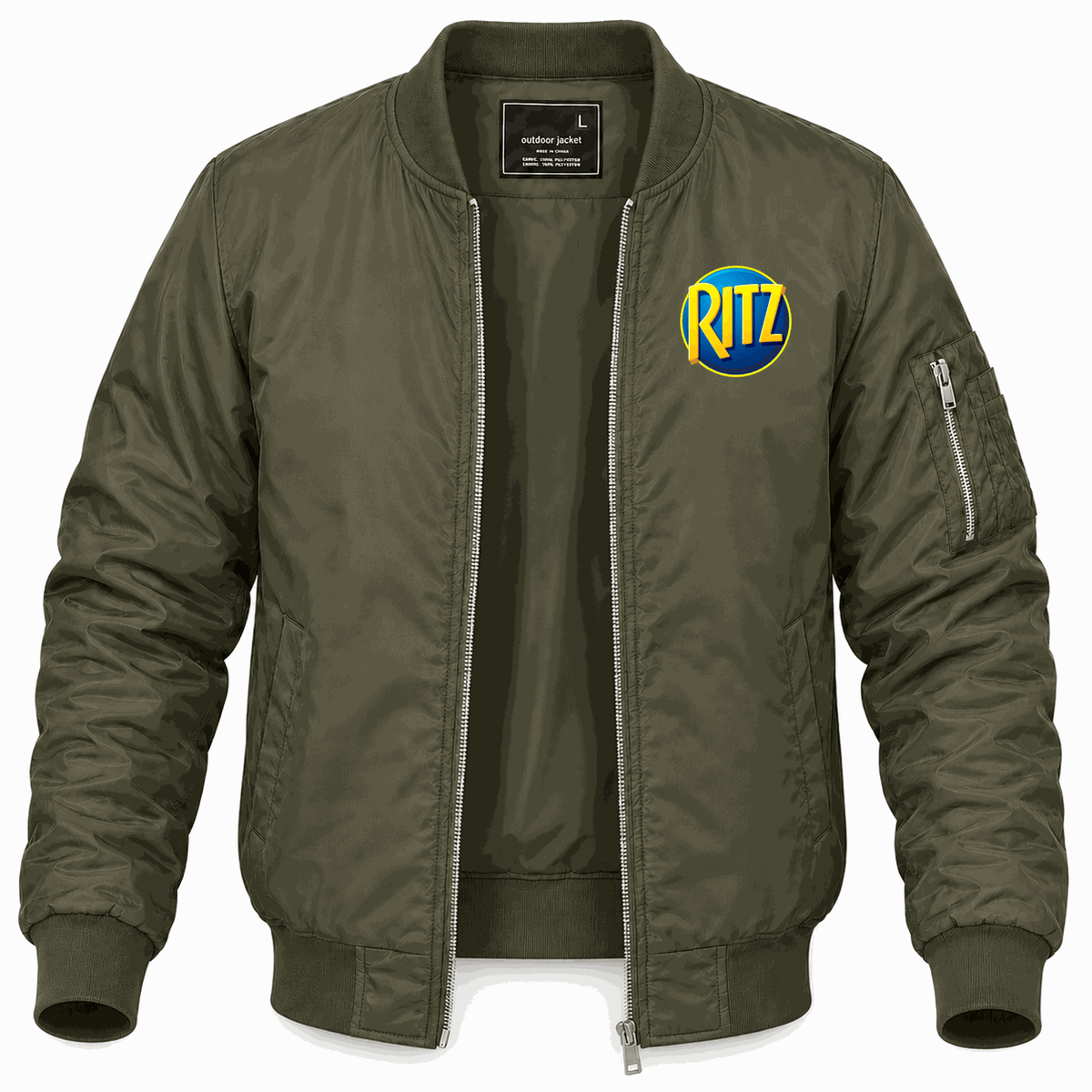 Men's Ritz Mondelez Lightweight Bomber Jacket - Army Green