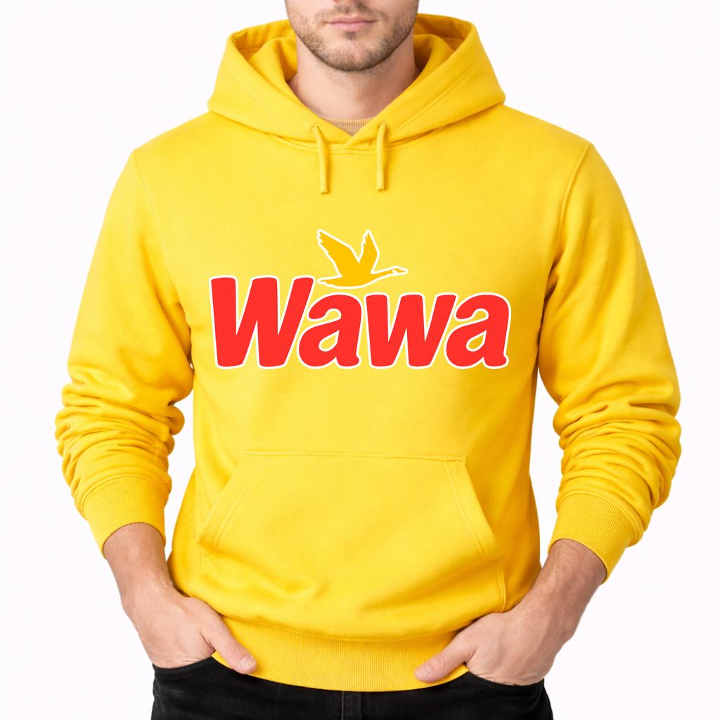 Men's Wawa Gas Station Pullover Hoodie - Yellow
