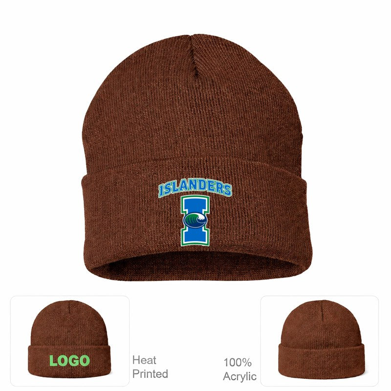 Texas AM CC Islanders Brown Beanie Hat