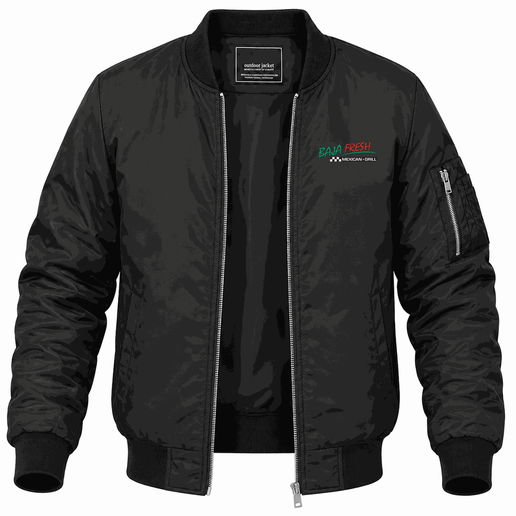 Men's Baja Fresh Lightweight Bomber Jacket - Black