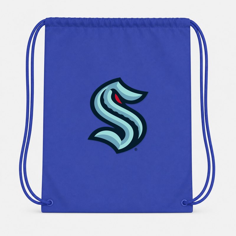 Seattle Kraken Drawstring Bag - Blue