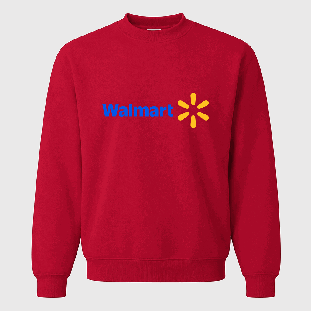 Men's Walmart Crewneck Sweatshirt - Red